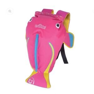 Trunki PaddlePak Pink Fish Swim Backpack Beach Pool Water Resistant Toddler Size